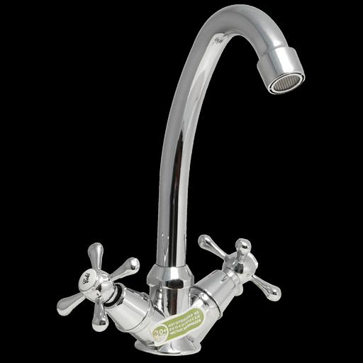 Смеситель для мойки двуручный "Juguni" с гибкой подводкой, JGN0440 фото 1