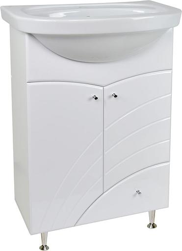 Тумба Бриз 58 DORATIZ 9912.117, напольная, белая, под умывальник Интакт фото 1