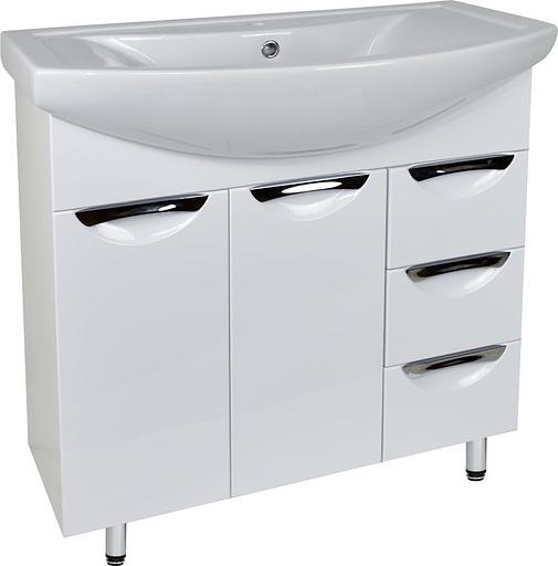 Тумба Афина 80 DORATIZ 9912.500, напольная, белая, под умывальник Балтика 8 фото 1