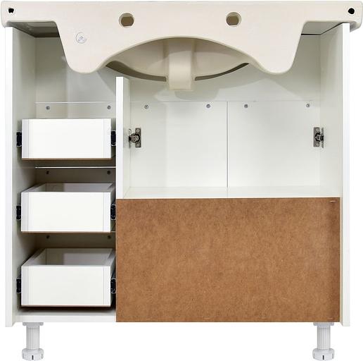 Тумба Афина 80 DORATIZ 9912.500, напольная, белая, под умывальник Балтика 8 фото 5