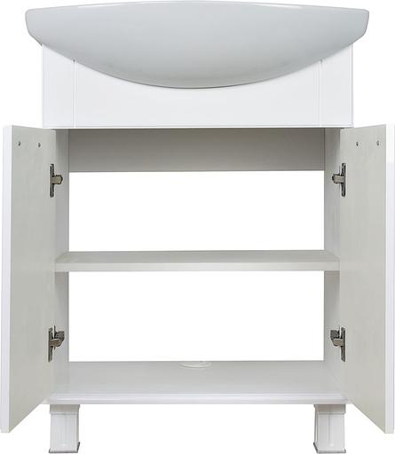 Тумба Аттика 75 DORATIZ 9912.315, белая глянец, под умывальник Элеганс 75 фото 3