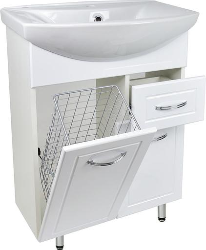 Тумба Вероника DORATIZ 9912.310, белая, под умывальник Грация, с ящиком фото 4