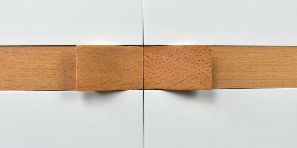 Тумба Соло 60 DORATIZ 9912.657, белая, вставка из массива дерева фото 5