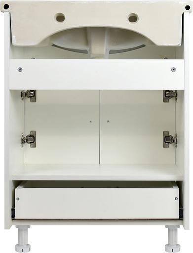 Тумба Астра 50 DORATIZ 9911.029, напольная, белая, под умывальник Уют 50 фото 5