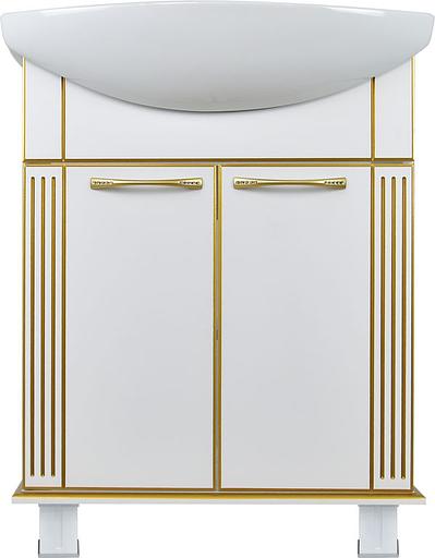 Тумба Аттика 65 DORATIZ 9912.314, белая патина золото, под умывальник фото 2