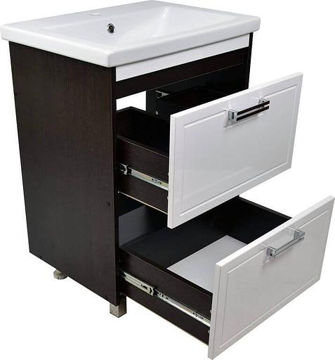 Тумба Мираж 60 DORATIZ 9911.092,белая, венге под умывальник Сomo 60 фото 3