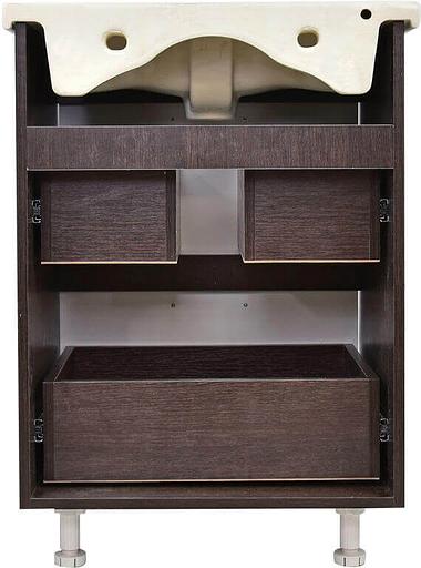 Тумба Мираж 60 DORATIZ 9911.092,белая, венге под умывальник Сomo 60 фото 4