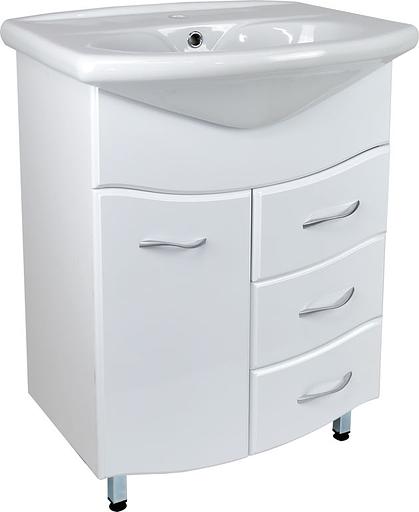 Тумба Камилла 65 DORATIZ 9911.003, белая, под умывальник Новая грань фото 1