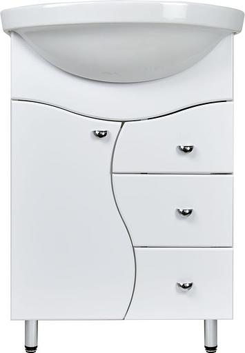 Тумба Ева 58 DORATIZ 9911.015, напольная, белая, под умывальник Интакт фото 2