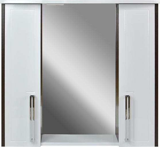 Зеркало-шкаф Мираж 80 DORATIZ 2711.110, белый, венге фото 1