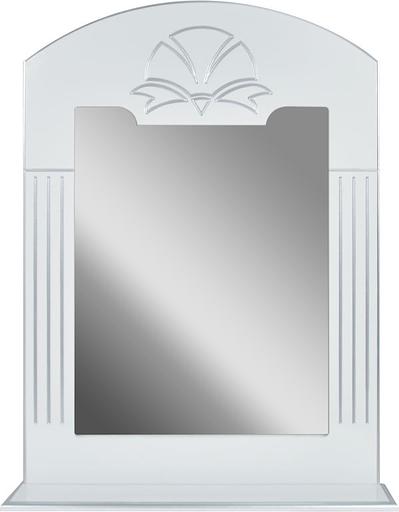 Зеркало-полка Аттика 105 DORATIZ 2711.106, белое, патина серебро фото 1