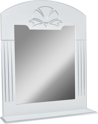 Зеркало-полка Аттика 105 DORATIZ 2711.106, белое, патина серебро фото 2