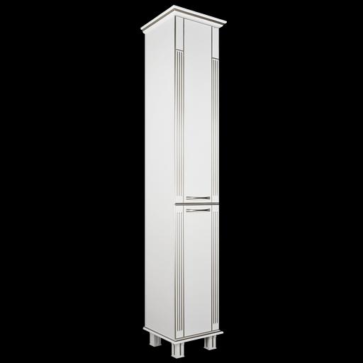 Пенал Аттика 35 DORATIZ 2712.289, белый патина золото, с полками фото 1