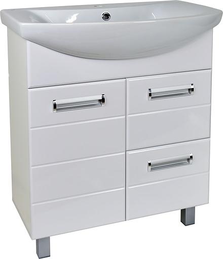 Тумба Вега 70 DORATIZ 9912.497, напольная, белая, под умывальник Балтика 70 фото 1