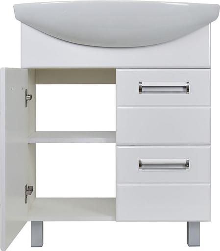 Тумба Вега 70 DORATIZ 9912.497, напольная, белая, под умывальник Балтика 70 фото 3