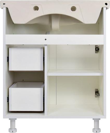 Тумба Вега 70 DORATIZ 9912.497, напольная, белая, под умывальник Балтика 70 фото 5