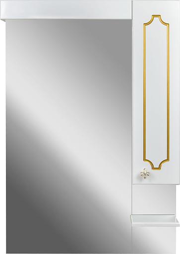 Зеркало-шкаф Соренто 85 DORATIZ 2711.134, белый, патина золото фото 1