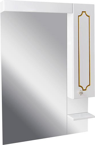 Зеркало-шкаф Соренто 85 DORATIZ 2711.134, белый, патина золото фото 2