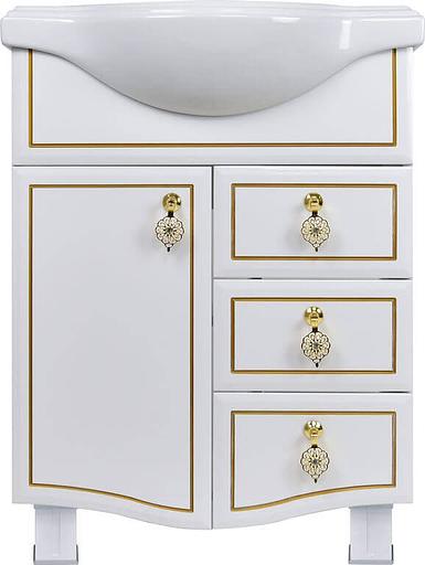 Тумба Жасмин 65 DORATIZ 9911.772, белая золото, под умывальник Классик 65 фото 2