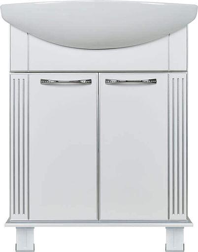 Тумба Аттика 75 DORATIZ 9912.317, белая патина серебро, под умывальник фото 2