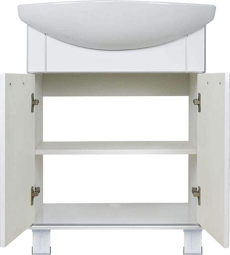 Тумба Аттика 75 DORATIZ 9912.317, белая патина серебро, под умывальник фото 3