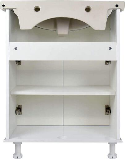 Тумба Аттика 75 DORATIZ 9912.317, белая патина серебро, под умывальник фото 4