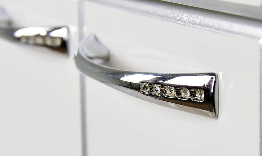 Тумба Аттика 75 DORATIZ 9912.317, белая патина серебро, под умывальник фото 5