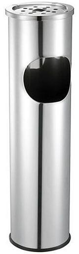 Урна с пепельницей G-teq 8л нержавеющая сталь, зеркальная фото 1