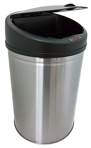 Мусорное ведро - урна сенсорная G-teq 30л шлифованная нержавеющая сталь, матовая фото 1