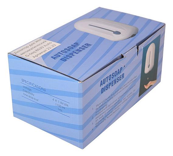 Дозатор для жидкого мыла автоматический G-teq 8639 Auto 1100 мл, 1,1 л, пластик белый, ключ фото 8