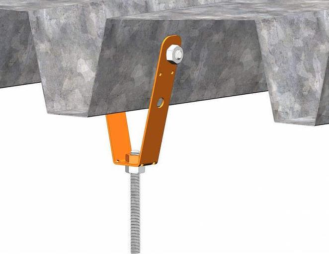 КПНП М10 кронштейн для профнастила перфорированный фото 1