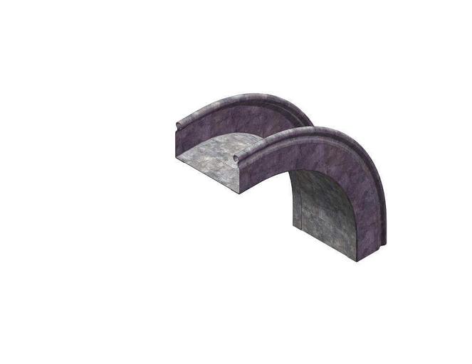 УВТП90-200х80-0,7-R200-СЦ OSTEC Угол внешний плавный 90 град. к лотку 200х80, толщ. 0,7 мм, Сендзимир цинк фото 1