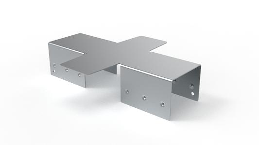 Переходник Х-образный СК 40х26-20х16 (цинк) фото 1