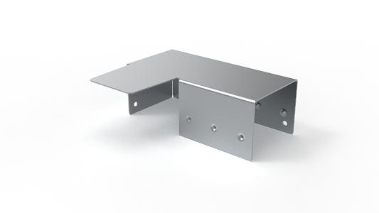 Накладка угловая плоская СК 20х16 мм (цинк) фото 1