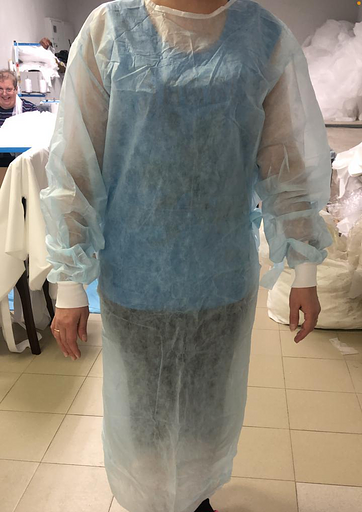 Халат одноразового использования спанбонд 25 г/м² фото 8