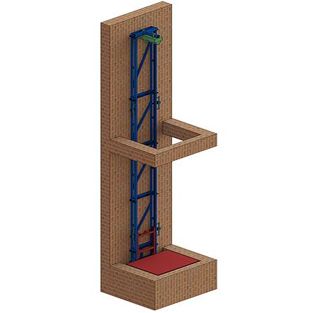 Типовой мачтовый грузовой подъёмник «Муравей» фото 1