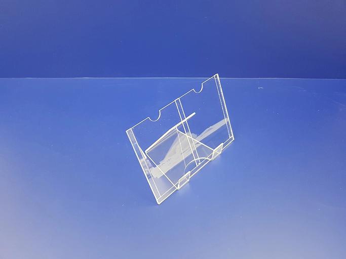 Карман из оргстекла 2мм.(двойной) ф-а6 фото 2