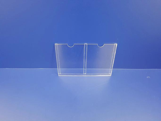 Карман из оргстекла 2мм.(двойной) ф-а6 фото 4