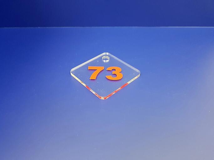 Номерок камеры хранения акриловый. фото 2