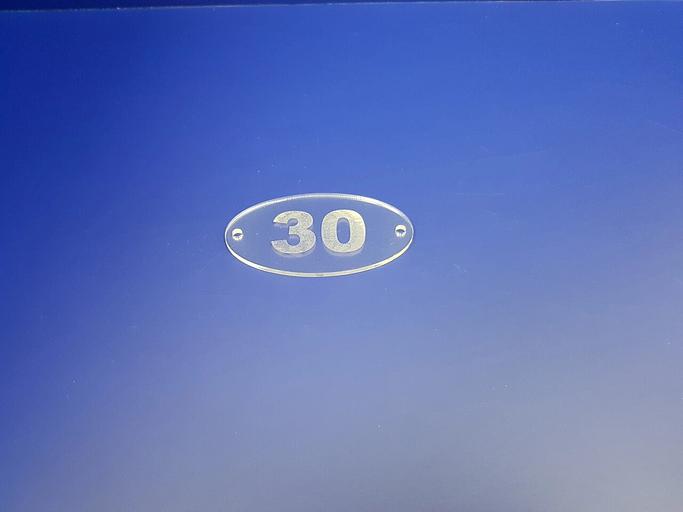 Номер на дверь кабинета-офиса гравированный. фото 3