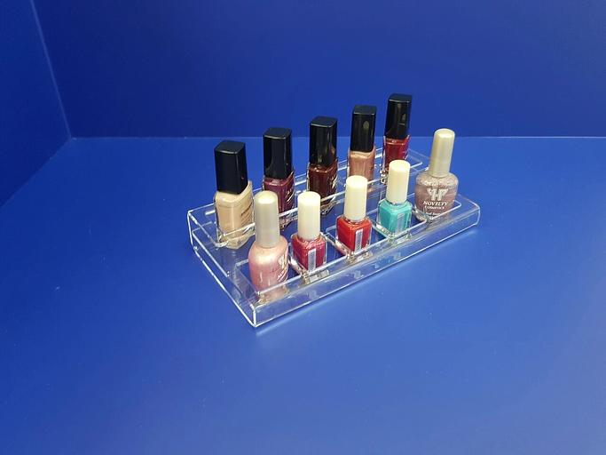 Горка для лака для ногтей 2 яруса 10 лаков фото 1