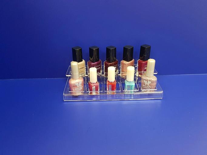 Горка для лака для ногтей 2 яруса 10 лаков фото 3