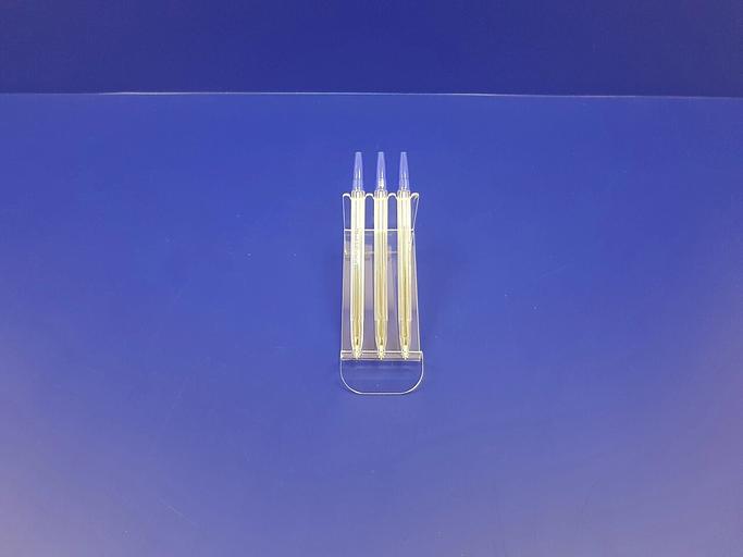 Подставка для ручек карандашей кистей 3 секции. фото 2