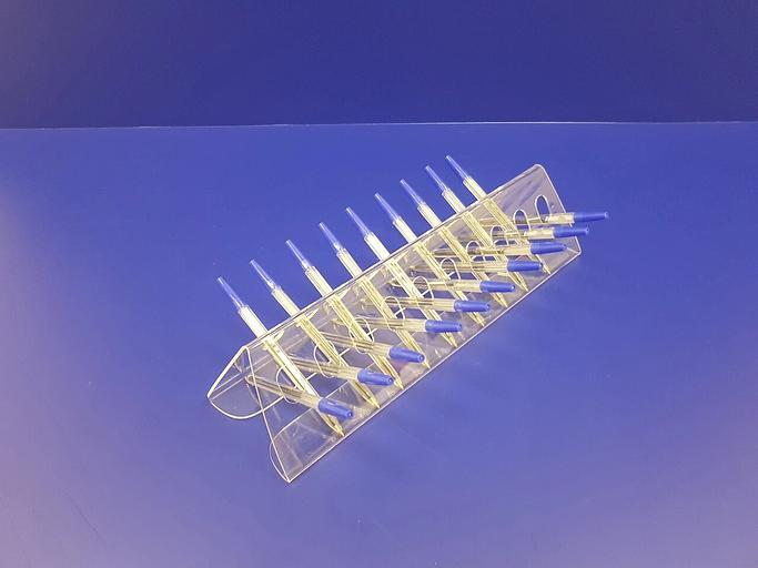 Подставка для ручек карандашей кистей 19 секции.(домик) фото 1