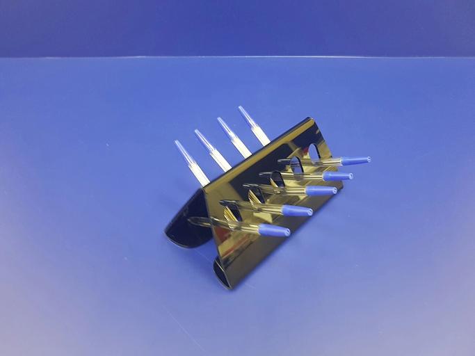 Подставка для ручек карандашей кистей 9 секции.(домик цвет черный) фото 1