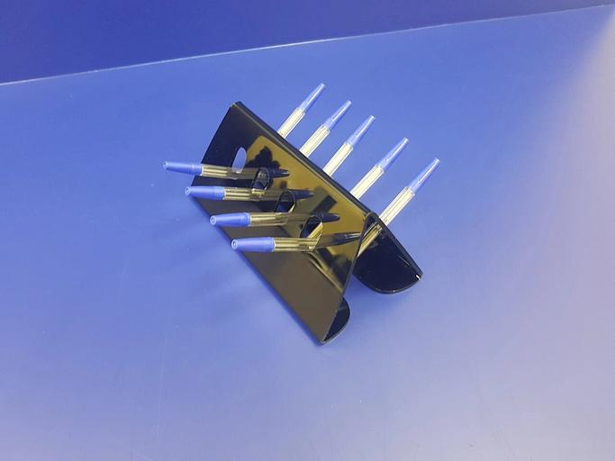 Подставка для ручек карандашей кистей 9 секции.(домик цвет черный) фото 2