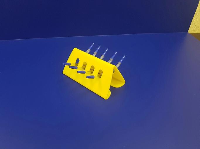 Подставка для ручек карандашей кистей 9 секции.(домик цвет желтый) фото 2