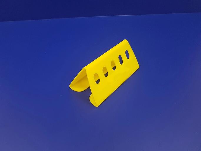 Подставка для ручек карандашей кистей 9 секции.(домик цвет желтый) фото 4