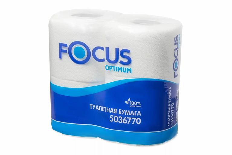 Бумага туалетная «FOCUS OPTIMUM» 2сл 4 рулона опт фото 1