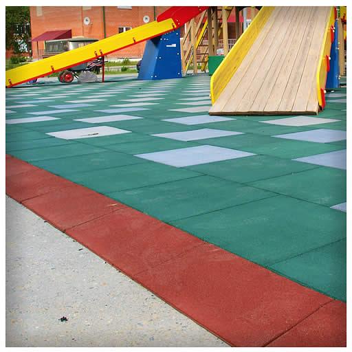 Резиновая плитка Краевая скатная 500 х 250 мм фото 1